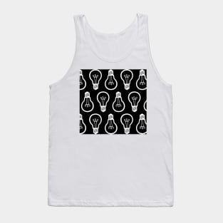 Lightbulb Black and White Pattern Tank Top